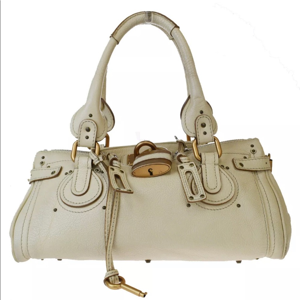 Chloe Logos Paddington Leather Shoulder Bag